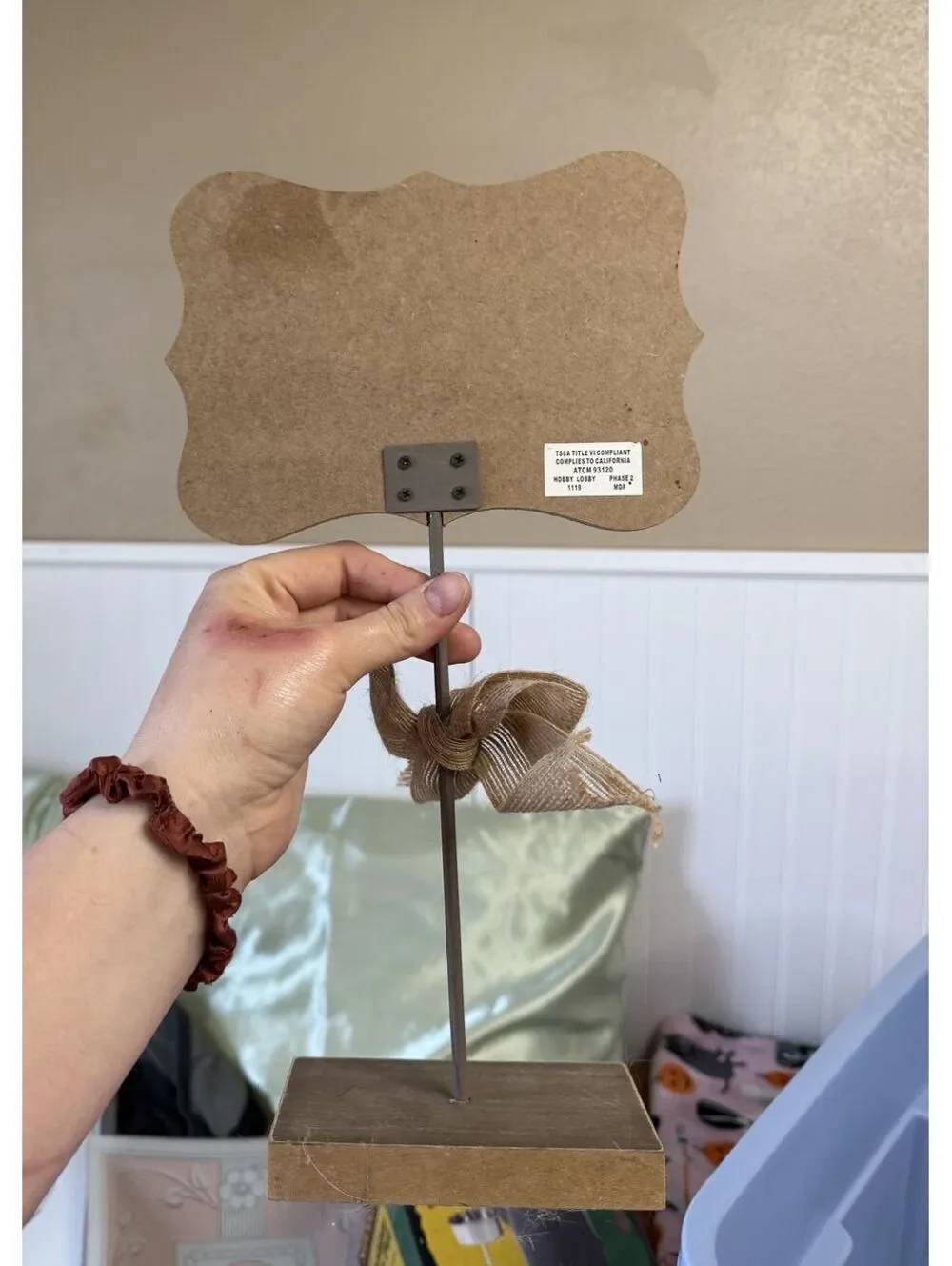 Hobby Lobby this wooden